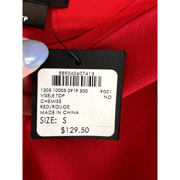 Club Monaco NWT red crop top - Picture 2 of 5